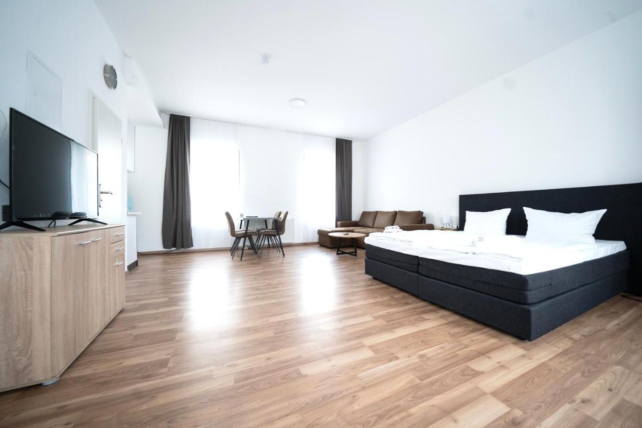 Hotel Zur Alten Stadtkellerei 莱比锡 外观 照片 A room at the hotel