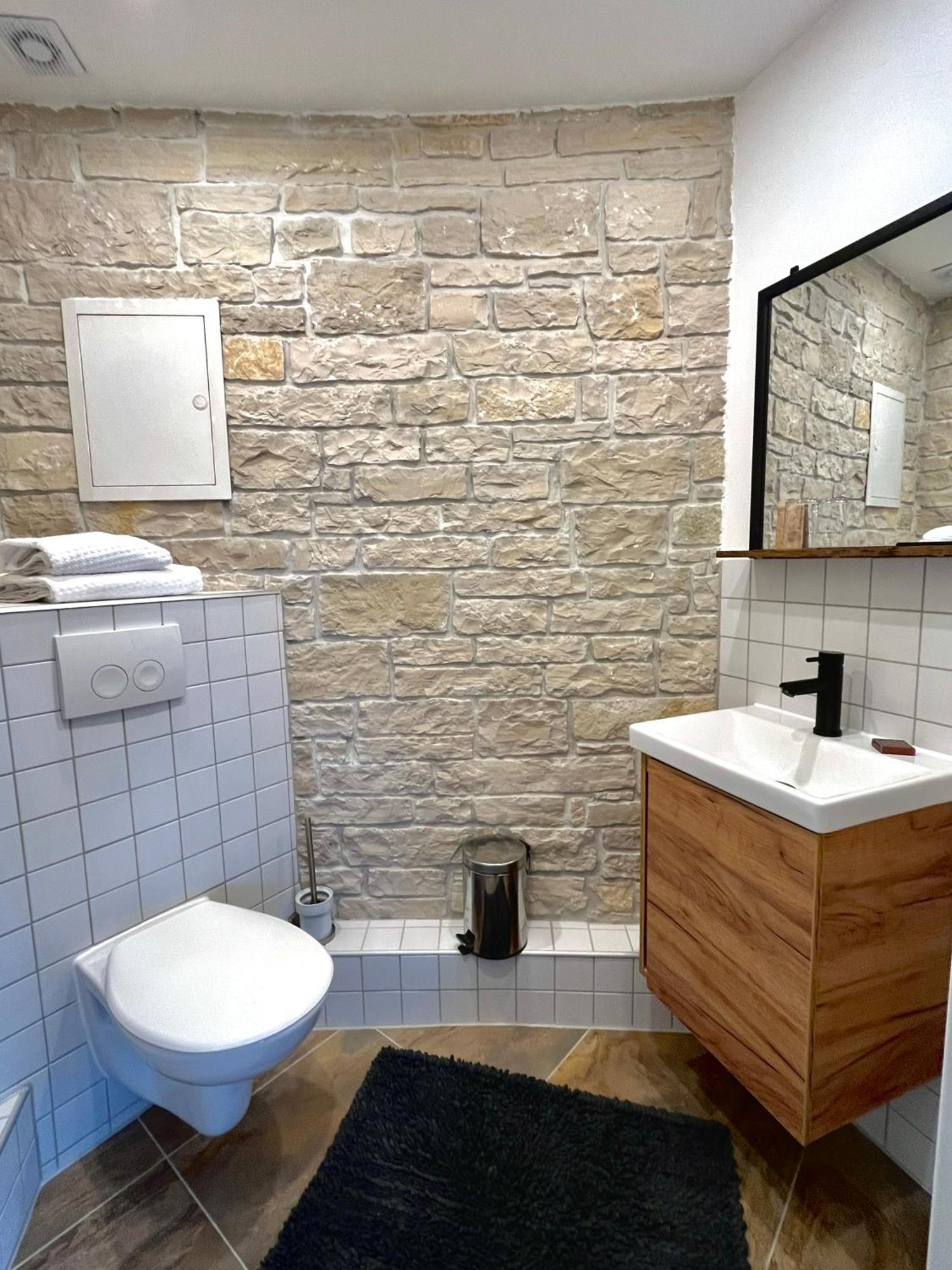 Hotel Zur Alten Stadtkellerei 莱比锡 客房 照片 Bathroom