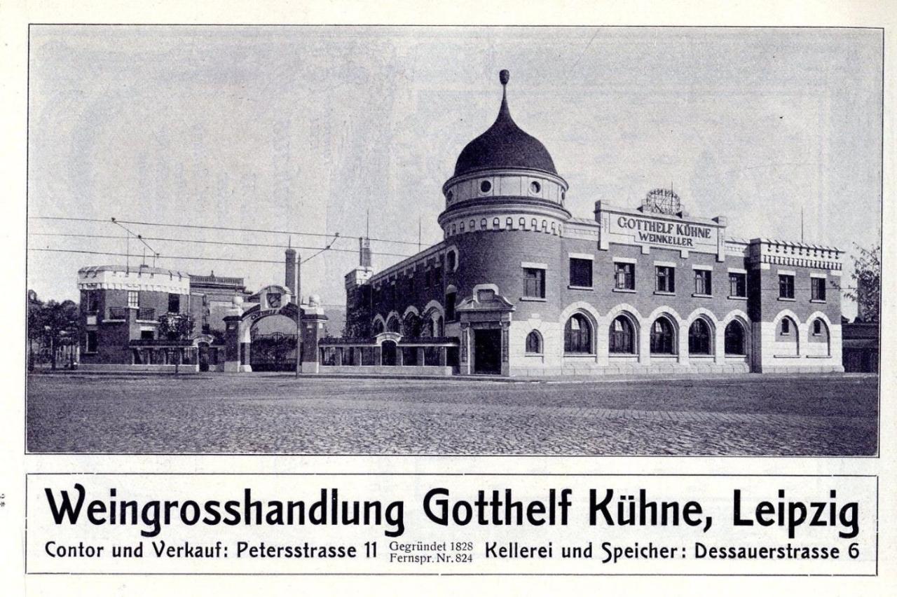 Hotel Zur Alten Stadtkellerei 莱比锡 外观 照片 Gottlieb Kühn's Leipzig warehouse, 1924